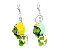 2 Pezzi Portachiavi Tartaruga Peluche Animale Ciondolo Firmware Zaino Per Cellulare