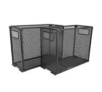 2 pezzi Portafile in rete, organizzatore di file in rete per lettere e documenti legali, organizer pieghevole per scrivania da ufficio con fondo antiscivolo e design con