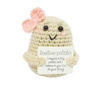 2 pezzi portafortuna patate positive, patate positive, patate positive, tedesche a maglia, esame di patate fortunate, regalo per amici, famiglia, persone per incoraggiare