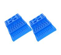 2 Pezzi Portaprovette da Laboratorio in Plastica Blu, 92 Slot per Provette | PP Robusto, Base Ampia e Disposizione ad Alta Densità, per Biologia e Gestione Campioni