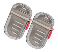 2 pezzi portasapone portatile contenitore per sapone da viaggio portasapone