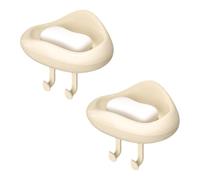 2 Pezzi Portasapone, Vassoio Portasapone Cloud, Montaggio a Parete Portasapone, Portasapone Autoadesivo, Portasapone Bagno Senza Trapano, per doccia, bagno, cucina