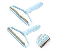 2 pezzi portatile per rimuovere pelucchi, Uproot Lint Cleaner Pro, rapido epilatore Lint Shaver, Portable Pet Hair Remover, vestiti Fuzz rasoio (blu)