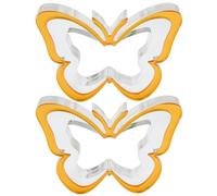 2 Pezzi Portatovaglioli Acrilico Forma Farfalla Per Feste