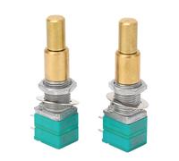 2 pezzi Potenziometro per chitarra Doppia precisione Accuratezza Sostituzione del potenziometro rotante per i bassi elettrici Metal A250K B50K