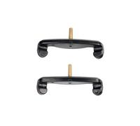 2 pezzi pratici piedini in gomma per poggiaspalla regolabili per violino 3/4 4/4 1/2 1/4 1/8 accessori per violino (Color : Black01/2 1/4)