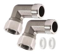 2 Pezzi Pratico In Acciaio Inox Mobile Vite Connessione 1/2 Pollice Maschio a Femmina Filettatura 90 Gradi Giunto Gomito Disegni Domestici Approvvigionamento