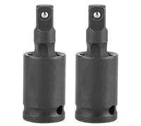 2 Pezzi Presa per Giunto Universale, 1/2" Giunto Cardanico Impatto Snodo Sferico Impatto Bussola Chiavi in Acciaio al Cromo Pneumatico Attacco Avvitatori per Trapano (1/2 Zoll)