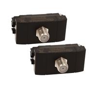 2 Pezzi Presa TV SAT Satellitare, Compatibile Con Bticino Living Light (Nero)
