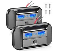 2 Pezzi Presa USB 12 V per Camper Doppia 18W Quick Charge 3.0 Intelligent Power