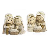 2 Pezzi Presepe Gruppo Natività Bambino 5.8 cm 2 Assortimenti in Resina