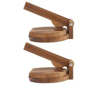 2 Pezzi Pressa Manuale per Sfoglie di Ravioli in Legno, Manico | Uso Domestico, Operazione Semplice e Risparmio di Fatica, Adatta a Sfoglie e Biscotti, Versatile in Cucina