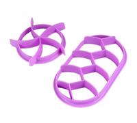 2 Pezzi Pressa per Pane Rotonda e Ellittica in Plastica PP Riutilizzabile | Fogli di Fondente e Ghiaccio, Bordo Liscio Antiaderente, Uso Domestico Creativo