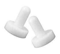 2 Pezzi Pressino per Stampo da Crostata Rotondo 8cm in Pp Bianco | Riutilizzabile, Antiaderente per Crostatine e Quiche, Accessorio Cucina e Pasticceria per Uso Domestico