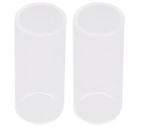 2 pezzi Pretty Guitar Glass Slides Glass Bottleneck Slide (6 cm)