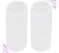 2 pezzi Pretty Guitar Glass Slides Glass Bottleneck Slide (6 cm)