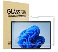 [2 Pezzi] ProCase Pellicola Protettiva per Surface Pro 11/10/9/8/Pro X 13 Pollici, Vetro Temperato per Surface Pro 11/10/9/8/Pro X [Alta HD Trasparenza, Anti Graffi/Agli Urti/Olio]