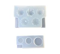 2 Pezzi Professionale Crema Stampo in Silicone Set di Stampi in Silicone Dettagliata Resina Opere D'arte Gioielli Creativi Regalo Creativo Stampo in Silicone