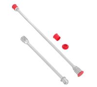 2 Pezzi Prolunga per Spruzzatore Airless 12,2/10,2 Pollici | Scale e Pareti Alte, Leggera, Riduce Vibrazioni Dell’ugello, Finitura Argento