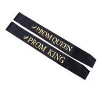 2 pezzi Prom King Queen Graduation Cinghia da spalla Prom Party Cinghia da