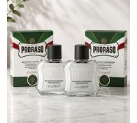 2 Pezzi Proraso Balsamo Dopobarba Rinfrescante Olio di Eucalipto e Mentolo 100ml
