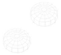 2 Pezzi Protezione in Ferro, Segnale e Visibilità | Installazione Rapida, Design Bianco Semplice e Moderno, per Edifici Uffici e Palestre