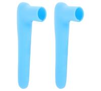 2 Pezzi Protezione Maniglia Porta in Silicone Blu | Asciugatura Rapida, e Antiscivolo, per Casa e Tutela Parete Pomello