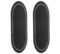 2 Pezzi Protezione per Pelle Cassa Batteria, Patch Pet Nero | Performance e Jam Session, Riduce Rumore e Offre Spazio a Due Batteristi