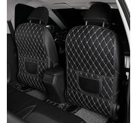 2 Pezzi Protezione per Schienale Auto per Toyota C-HR 2024/ Yaris Yaris Cross 2020-2024, Pelle Protezione Sedile Auto Bambini Impermeabile Organizer Sedile Posteriore Repellente Allo Sporco