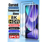 2 pezzi Protezione schermo curva in vetro temperato compatibile con Samsung Galaxy S25/compatibile con Xiaomi 13 Lite/Note 15/compatibile con Huawei P30 Pro/Honor 600/POCO X7 superficie lucida ad alta