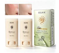 2 Pezzi Protezione Solare Stick SPF 50, Crema Solare Stick Viso | Una CremaSolare Idratante, Waterproof, Non Grasso, Forte Protezione UV, per Tutti i Tipi di Pelle