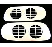 2 Pezzi Protezioni Para-Fari Nebbia Inox DAF XF95 XF105 24/7 AUTO