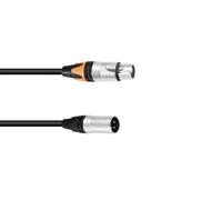 2 pezzi - PSSO Cavo Adattatore DMX XLR 3/5 Poli 0,3 m Nero - Alta Qualità per I