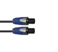 2 pezzi - PSSO LS-1550 Cavo per Altoparlanti Professionale SpeakON 2x1,5 5m Nero