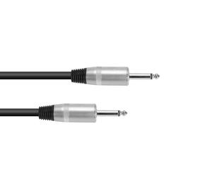 2 pezzi - PSSO RE-15 Cavo per Altoparlanti 1,5m Nero - Jack 6,3mm - 2x2,5mm² -