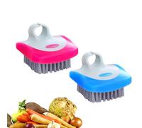 2 pezzi Pulisci Verdura Spazzola, XIACIBDUS Spazzola per patate e altre verdure, Spazzola Lava Verdure, Spazzola per la Pulizia di Frutta e Verdura, Spazzola per piatti (colore casuale)