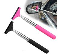 2 Pezzi Pulivetro Auto, Tergivetro Per Specchietto Laterale, Telescopica per Raschietto Auto, per Tempo Piovoso Nebbioso