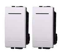 2 Pezzi Pulsante Compatibile Con Bticino Living Light (Bianco)