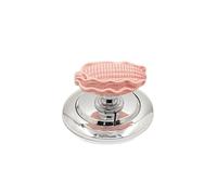 2 pezzi Pulsante di scarico WC in ceramica multicolore(Pink)