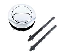 2 pezzi Pulsante for serbatoio dell'acqua for WC a doppio scarico, forma rotonda, pulsante for WC a doppio scarico, interruttore a pressione for bagno, 58/48/38 mm Per Serbatoio(48mm)