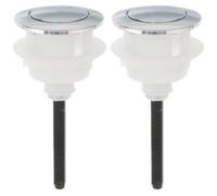 2 Pezzi Pulsante per Scarico Wc Design a Pressione Singola 38x46mm