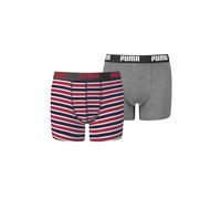 2 Pezzi Puma Basic Boxer Stampati A Strisce Per Ragazzi Bambini Intimo
