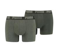 2 Pezzi Puma Boxer Boxershorts Uomo Slip Cotone Elastan Colore Nero/Grigio/Blue