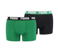 2 Pezzi Puma Boxer Boxershorts Uomo Slip Cotone Elastan Colore Nero/Grigio/Blue
