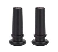 2 Pezzi Puntale per Violino, Puntale per Coda di Violino in Legno Tappi per Coda di Violino Pioli per Ponte Chiodo per Violino per Violino (Nero con occhi di pesce)