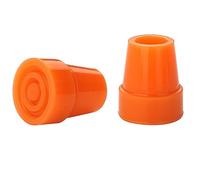 2 Pezzi - Puntali In Gomma Arancione 19mm Per Bastone Da Passeggio - Da Lifeswonderful