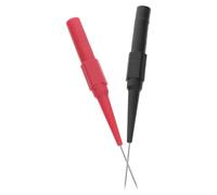 2 Pezzi Puntali Multimetro Tester per Circuito Ac 30v Dc 60v | Acciaio Inox e Ottone Nichelato, Nailon Isolante, Max 1a, Uso Semplice e Sicuro