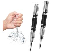 2 Pezzi Punzone Centrale Automatico, Punzone Centrale Caricato A Molla, Punzone Centrale con Tensione A Molla, Punzone Centrale per Carichi Pesanti per Metallo, Vetro E Legno