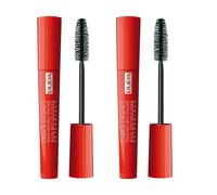 2 pezzi PUPA DIVA'S LASHES Masc. Occhi Maxi Volume EXTRA BLACK make up donna