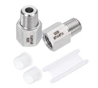 2 Pezzi Raccordi 1/4" NPT M x 1/4" NPT F per Tubature